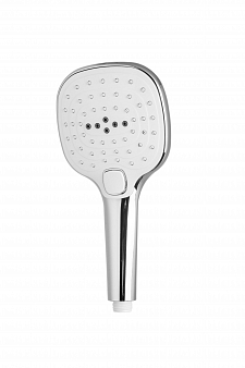 Лейка душевая ERIS, 3-х позиц, пластик, хром,  перекл. кнопочный, блистер