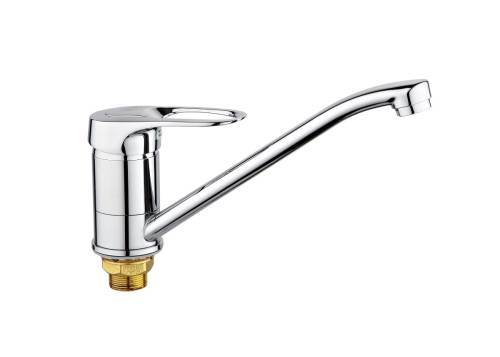 РМС SL55-004F-25 Смеситель для кухни с длинным изливом, картридж Д40 Хром