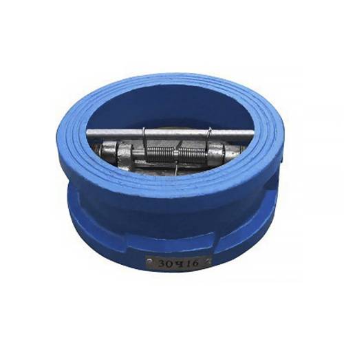 Клапан обратный чуг. DN 300 PN 16, 2-х створчатый стяжной ЧАЗ