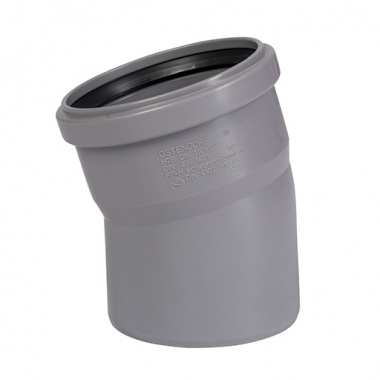ОТВОД    32 мм , 15 град., ПВХ Ostendorf