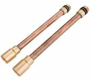 Удлинитель для гибкой подводки смесителя 125мм+110мм (2 штуки) LH401 Ledeme