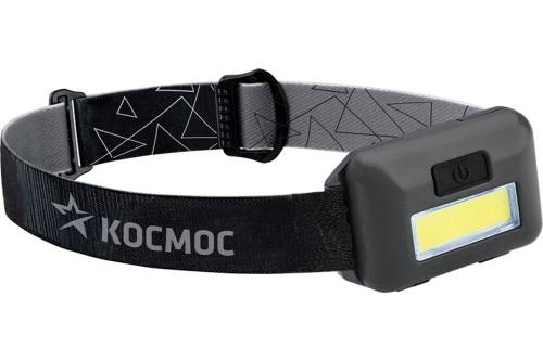 Фонарь светодиодный налобный компактный 3Вт COB КОСМОС KOC-H101-COB 511073