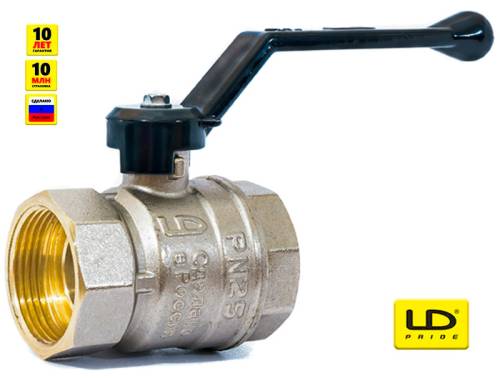Кран шар. 1 1/4" г-г  ручка LD Pride 11б27п1