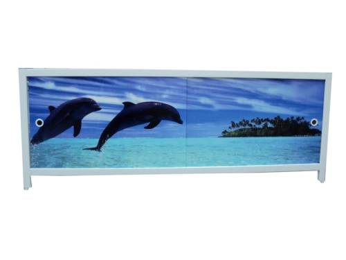 Экран под ванну "Ультра", ДЕЛЬФИНЫ, 1.68, пластик Метекам