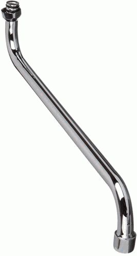 Излив для смесителя круглый S-образный с аэратором русский стандарт 35см MELODIA MKP20693P