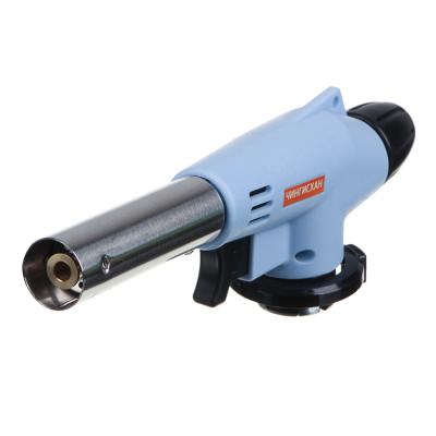 Газовая горелка с пьезорозжигом, цанговый захват, широкое cопло; 17,5х4х6,2см