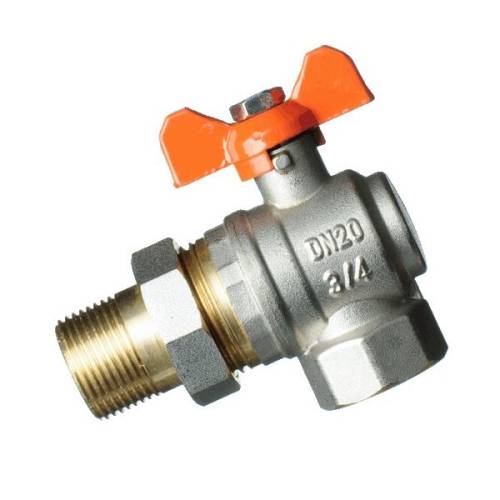 Кран американка 3/4' г-ш  бант  УГЛОВОЙ Terma-R 30534