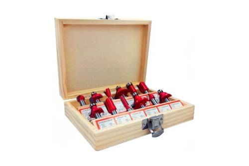 Набор твердосплавных фрез по дереву 12 шт vertextools 05-05-0512