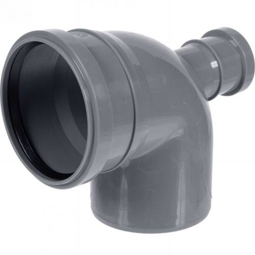 ОТВОД  110 - 50 мм - 87 град., горизонт (в тыл)., ПВХ
