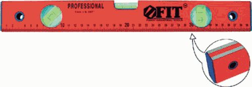 Уровень красный фрез. грань 800мм (18058)