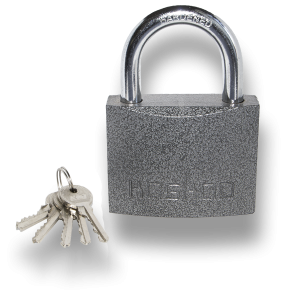 Замок навесной полимерный, 75 мм.