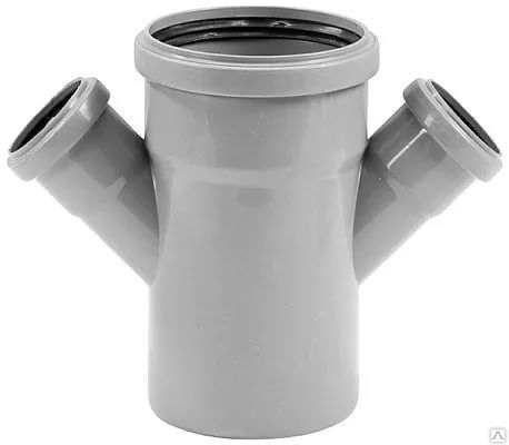 Крестовина, 110 - 50 - 50 мм - 67 град., ПВХ