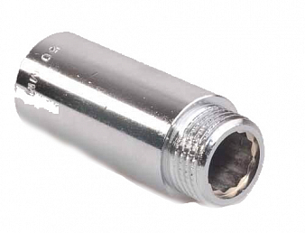Удлинительная гайка 1/2" 80 мм, U-TEC хром латунь