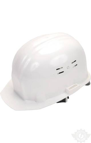 Каска строительная, белая (жц)