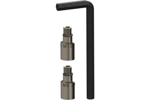 Удлинитель для гибкой подводки смесителя М8*М10 (2 шт + ключ)