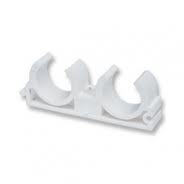 Клипса  20 мм, опора двойная ПП КРОСС 