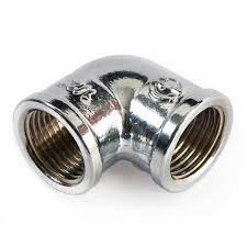 Уголок   3/4",  г-г.,  хром., лат.,