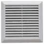 Решетка вентиляционная 130*130 1313В с москитной сеткой ABS-пластик белая, VIENTO
