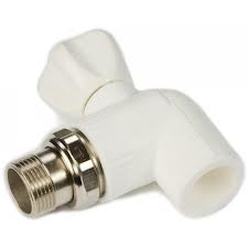 Кран шар. радиат. угловой ПП 20х1/2" нар. лат.полусгон"U-TEC"