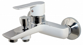 "ARGOTECH" 3505P OLIMP white Смеситель для ванны, хром/белый