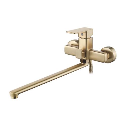 LEDEME L2280Y смеситель для ванны длинный излив, золотой