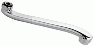 Излив плоский для ванны, S-образный, 35 см, LEDEME L35S