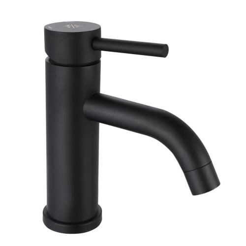 Смеситель для умывальника РМС SUS128BL-001F Нержавеющая сталь Черный