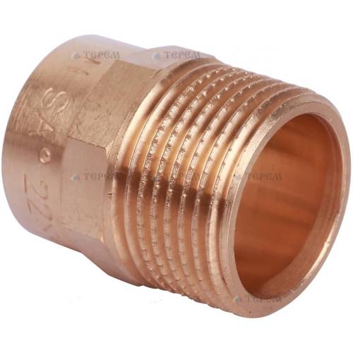 Медь. Резьба - пайка 42 х 1 1/2" нр Sanha 4243 G