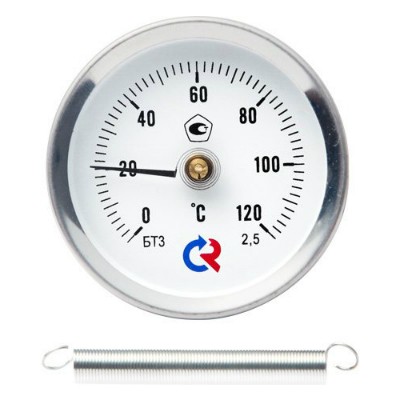 Термометр БТ-30 накладной, 1/2", 0-120* (ЖЦ)
