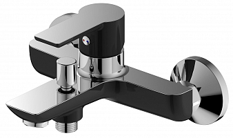 "ARGOTECH" 3505P OLIMP black Смеситель для ванны, хром/чёрный