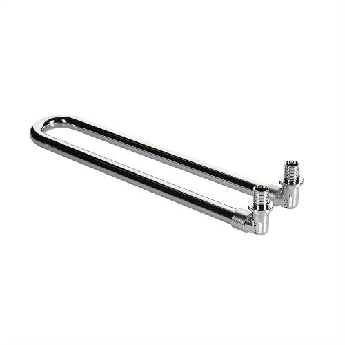 Угольник радиат. 16(2,2)х15 двойной аксиал. с хром. лат. трубкой L 300 мм