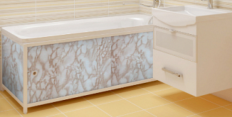 Экран под ванну "Ультра", Песочный, 1.68, пластик Метекам