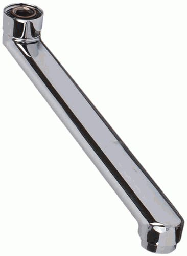 Излив плоский для ванны, L-образный, 25 см, Terma MKP20706/ MKP20706P 