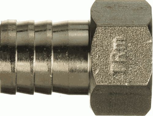 Переходник для резин. шланга  1/2" г - 18 мм,  латунь никел TRm 06235 