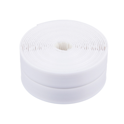 ЕРМАК Лента бордюрная самоклеящаяся белая 38ммх3,35м, полиэтилен