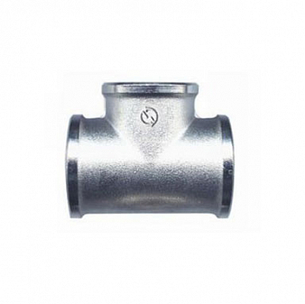 Тройник  1/2" г-г-г.,  ник., лат., "GF"  (Т-123н)