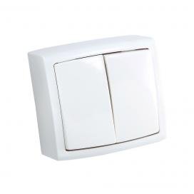 Выключатель 2-кл. ОП Елизавета 10А IP20 А56-032 бел. Кунцево 6402