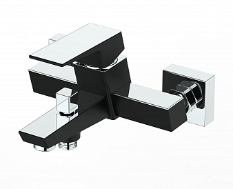 "ARGOTECH" 3505P GRANO black Смеситель для ванны, хром/черный