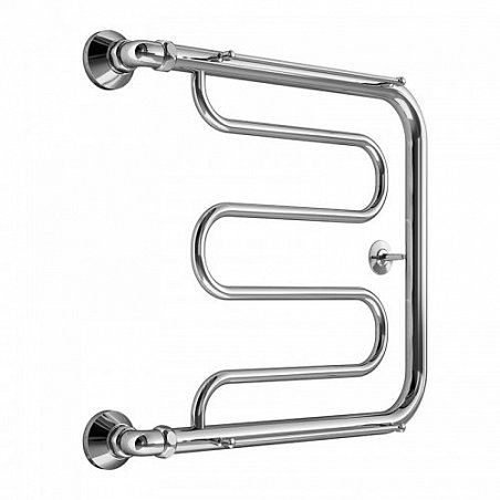 MELODIA Полотенцесушитель Foxtrot МП-образный с полочкой 500 х 500мм 1" MTRFT5050