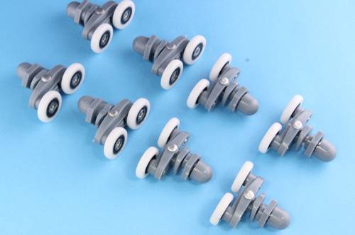 Ролики DC1011 Ø 23 мм, с эксцентриком, двойные для душевой кабины (8 штук)