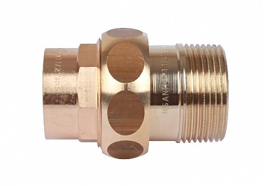 Медь. Сгон - пайка 22 * 1/2 нр прокладка Sanha, Viega (ЖЦ)