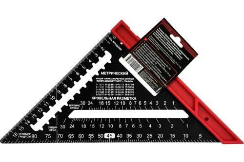 Угольник многофункциональный vertextools profi 7 в 1, inox+abs толщина 1,9 мм 3046-1