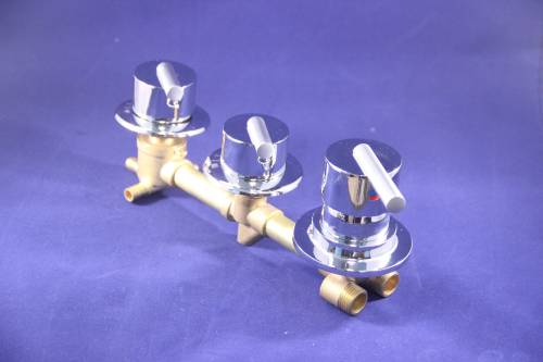 Смеситель на 4 режима, 100 мм + 100 мм, под хомут для душевой кабины