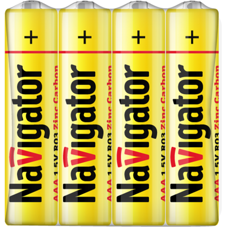 Элемент питания солевой AAA/R03 94 757 NBT-NS-R03-SH4 (уп.4шт) NAVIGATOR 94757