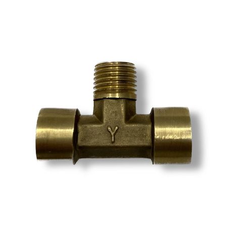 Тройник ARMA г-ш-г 1/4" две внутренние одна наружная резьба 