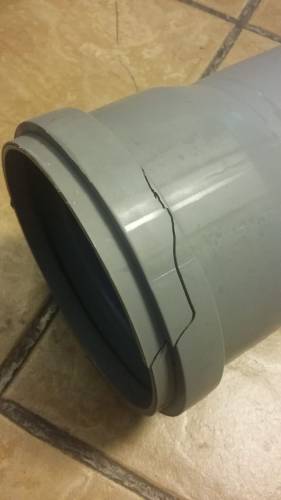 УЦЕНКА Труба  БЕЗ РАСТРУБА  110* 2.2- 1.5 м, ПВХ Ostendorf  (ЖЦ)