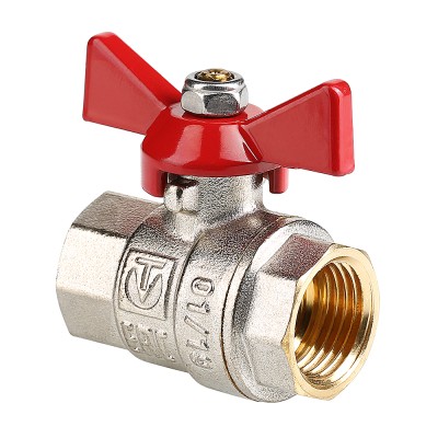 Кран шар. 1/2" г-г  бант,  лат. ник.  VALTEC BASE