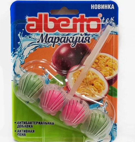 Шарики Альберто д/унитаза "Маракуя" 55гр.*1/12 (ПИНО)