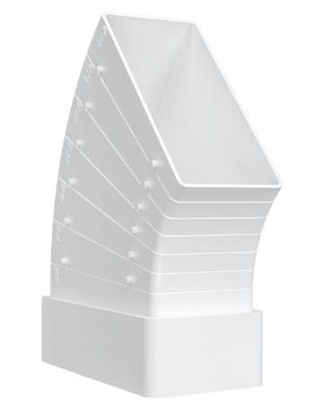 Колено КРП 55х110 разноугловое пластик ERA