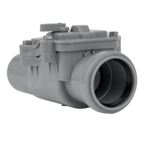 Обратный клапан 50 мм, ПВХ, Россия (ЖЦ)